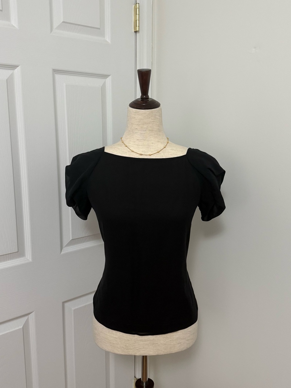Diane Von Furstenberg Black Silk Blouse